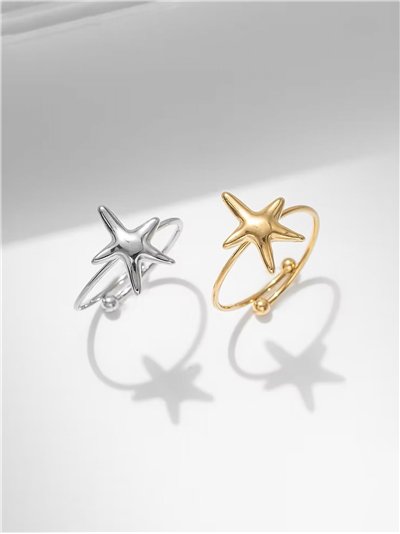 Anillo estrella de mar - Acero inoxidable