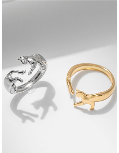 Anillo leopardo - Acero inoxidable