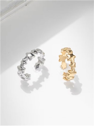 Anillo estrellas - Acero inoxidable