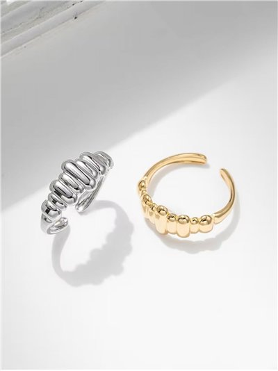 Anillo ondas unidas - Acero inoxidable