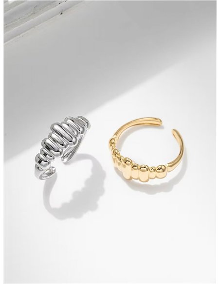 Anillo ondas unidas - Acero inoxidable