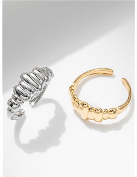 Anillo ondas unidas - Acero inoxidable