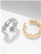 Anillo estrellas - Acero inoxidable