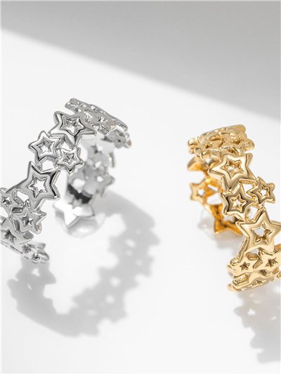 Anillo estrellas - Acero inoxidable 2