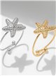Anillo estrella de mar - Acero inoxidable