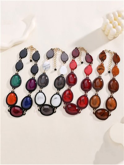 Brazalete efecto piedras coloridas