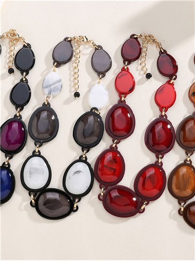 Brazalete efecto piedras coloridas 2