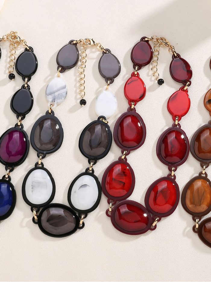 Brazalete efecto piedras coloridas