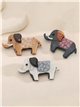 Broche elefante de resina