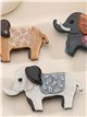 Broche elefante de resina