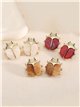 Pendientes mariquita de resina
