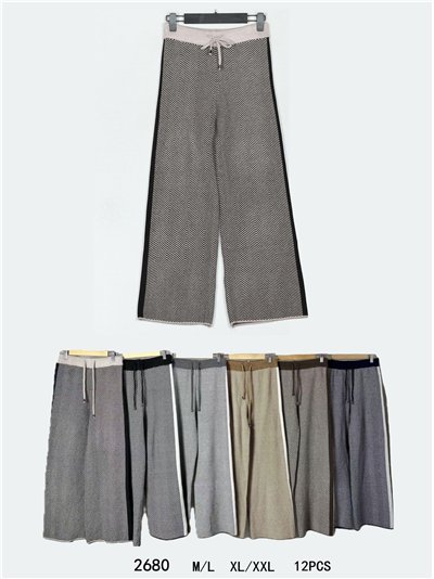 Pantalón recto punto espiga 2