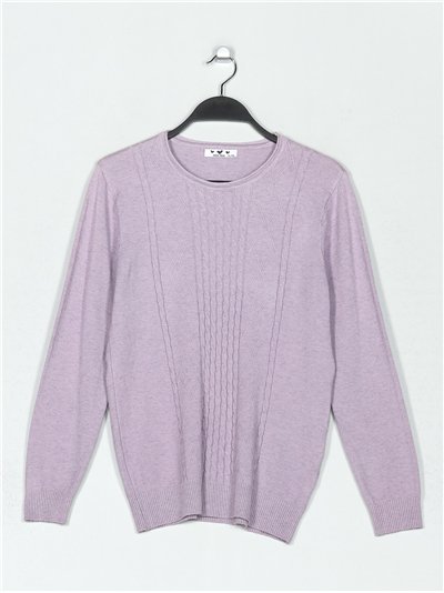 Jersey estructura trenzas