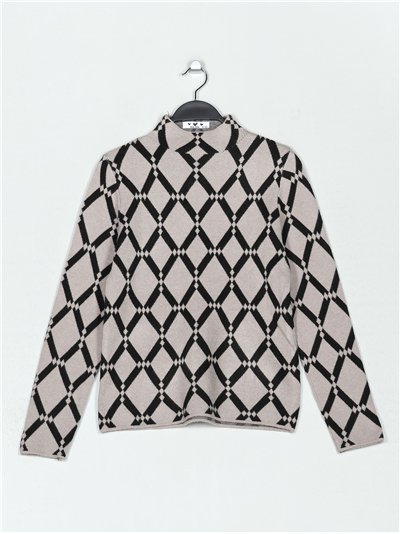 Jersey rombos cuello perkins