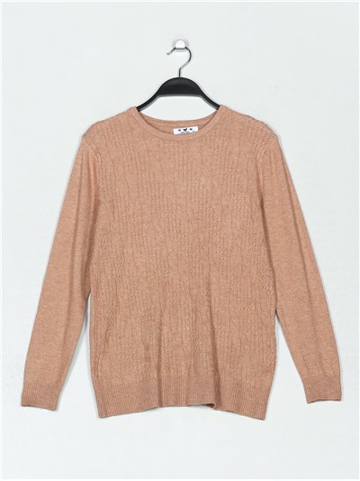 Jersey estructura trenzas