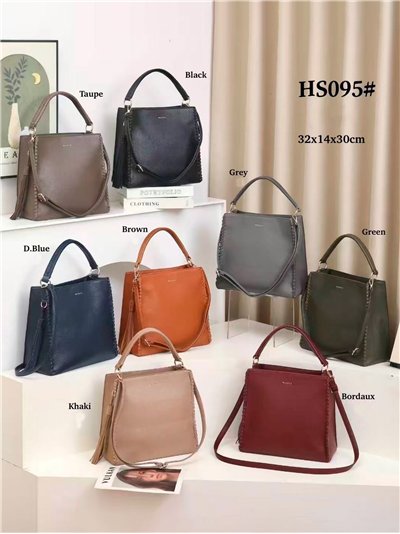 Bolso tote pespuntes