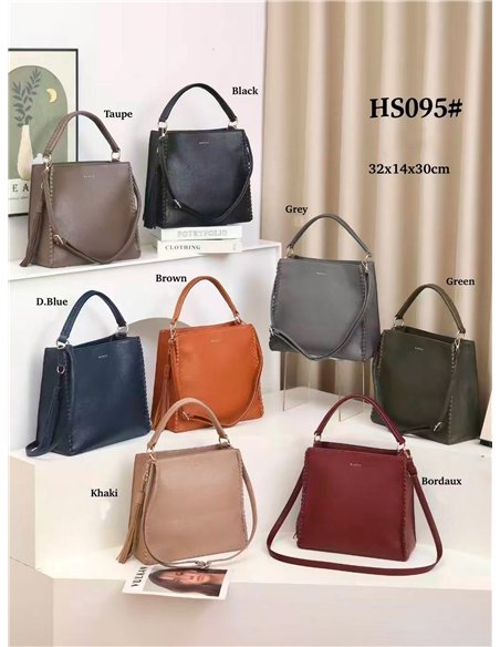 Bolso tote pespuntes