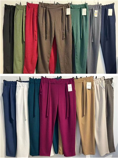 Pantalón lazo talla grande