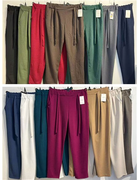 Pantalón lazo talla grande