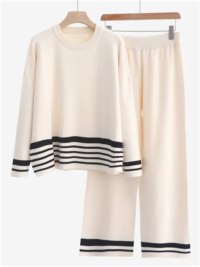 Conjunto Jersey rayas + Pantalón
