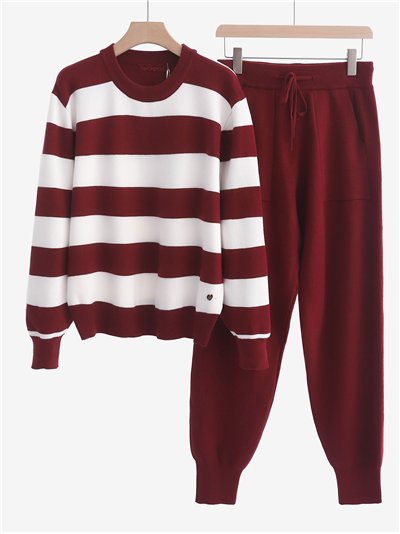 Conjunto Jersey franjas + Pantalón jogger