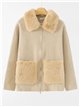 Chaqueta punto cuello pelo