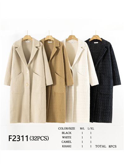 Abrigo largo punto pelo 2