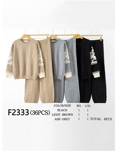 Conjunto Jersey estampado + Pantalón