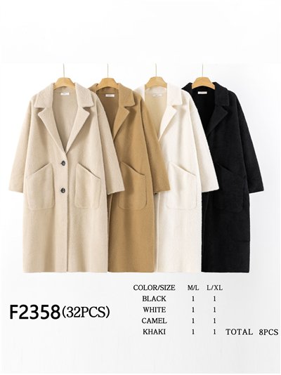 Abrigo largo punto pelo 2