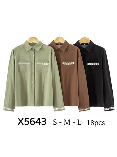 Camisa bordada florecitas 2