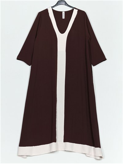 Vestido largo combinado 2
