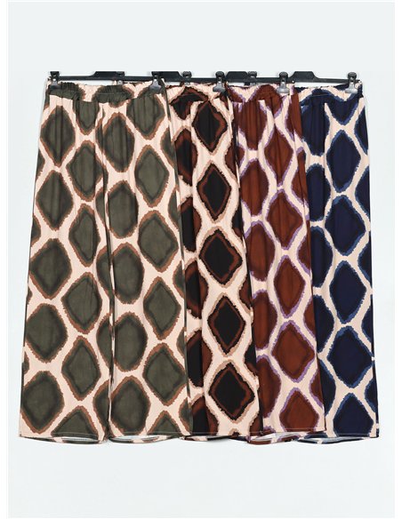 Pantalón recto estampado