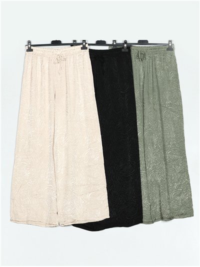 Pantalón recto animal print