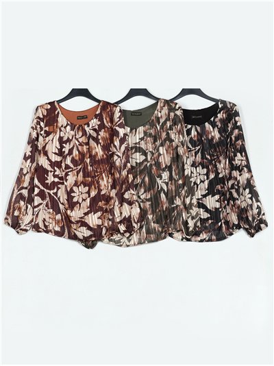 Blusa estampada gasa