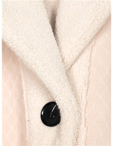 Chaqueta amplia borreguito