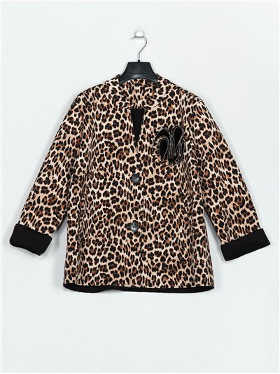 Chaqueta leopardo neopreno