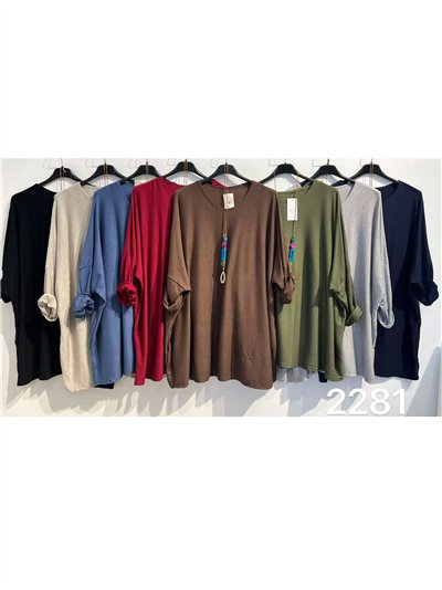 Jersey talla grande con collar