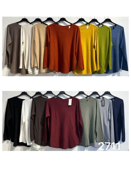 Jersey básico cuello redondo