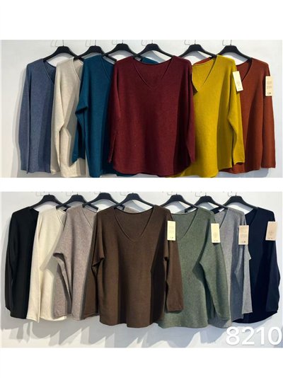 V-neck basic sweater