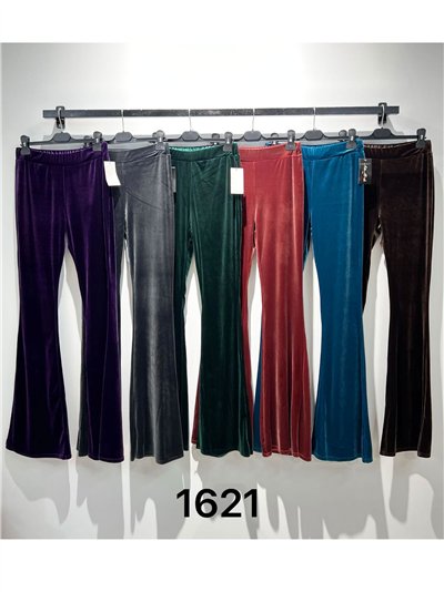 Pantalón flare de terciopelo 2