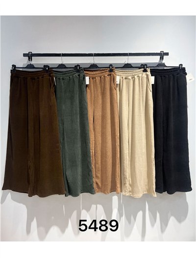 Pantalón ancho de pana