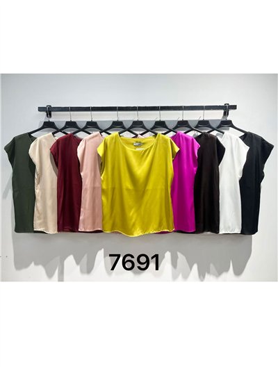 Blusa satinada básica