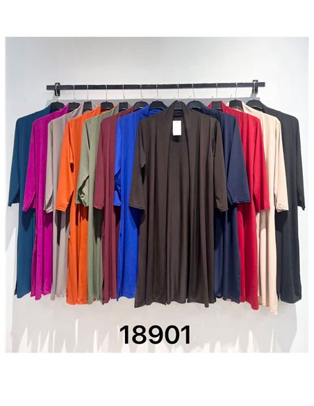 Cárdigan largo lycra