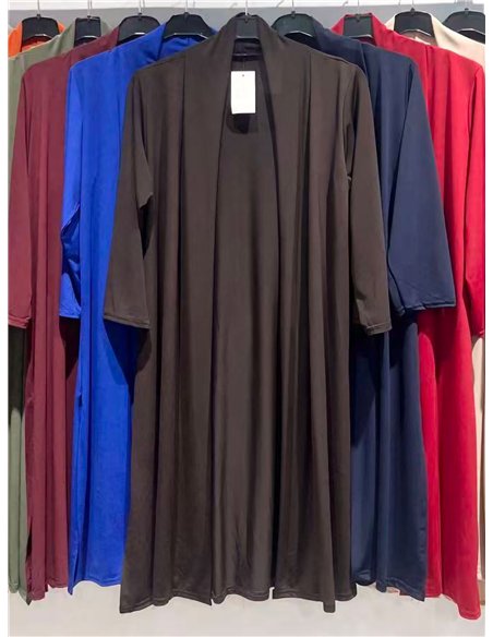 Cárdigan largo lycra