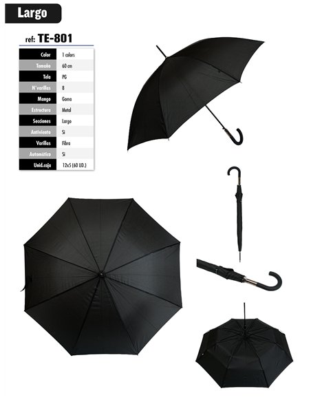 Paraguas largo automático básico