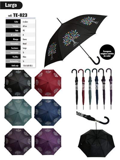 Paraguas largo automático árbol mágico