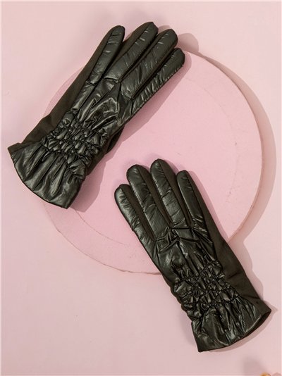 Guantes acolchados con fruncido 2