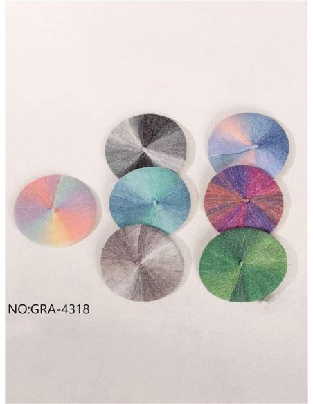 Boina efecto degradado multicolor