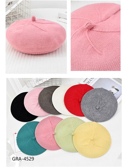 Boina infantil de punto