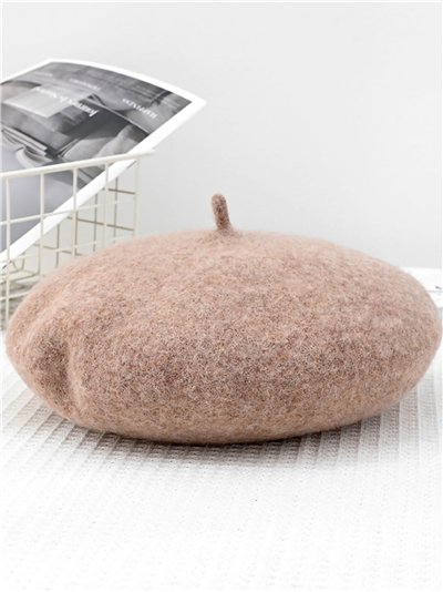 Boina punto efecto lana